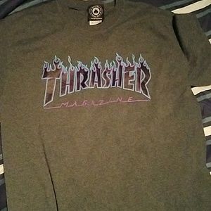 thrasher brand tee
